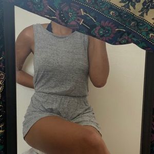 Lou & Grey linen jersey twist romper